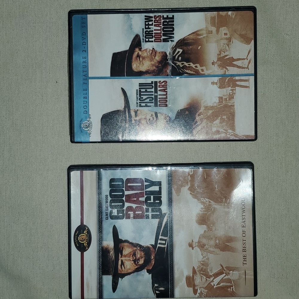 Clint Eastwood DVD bundle The Good the bad and the ugly and Fistful of dollars